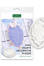 Katy Sue Designs Katy Sue Mould Decorative Plaque Oval Hearts