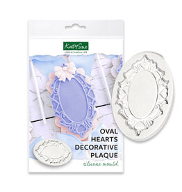 Katy Sue Designs Katy Sue Mould Decorative Plaque Oval Hearts