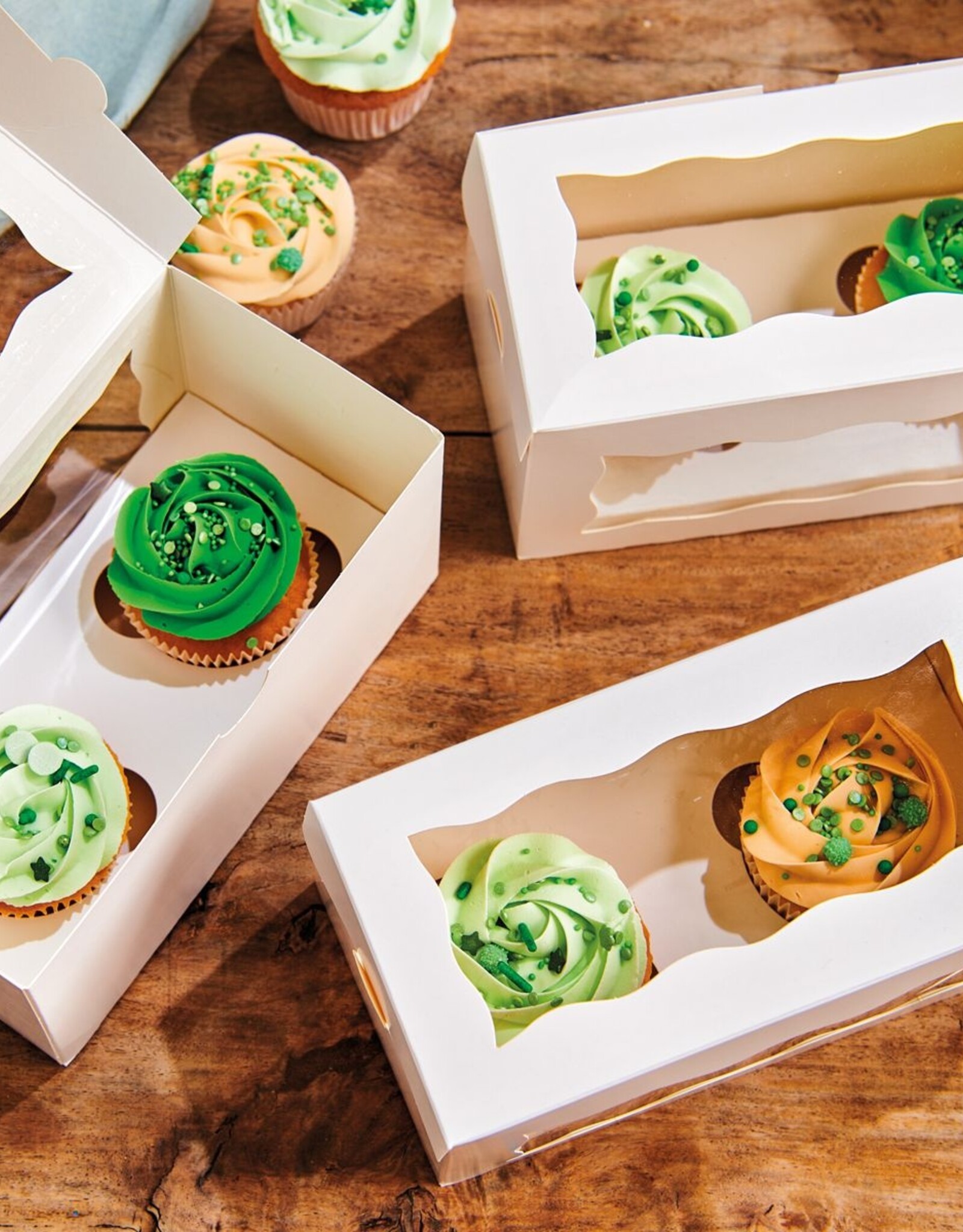 FunCakes FunCakes Cupcake Doos 2 - Wit pk/25