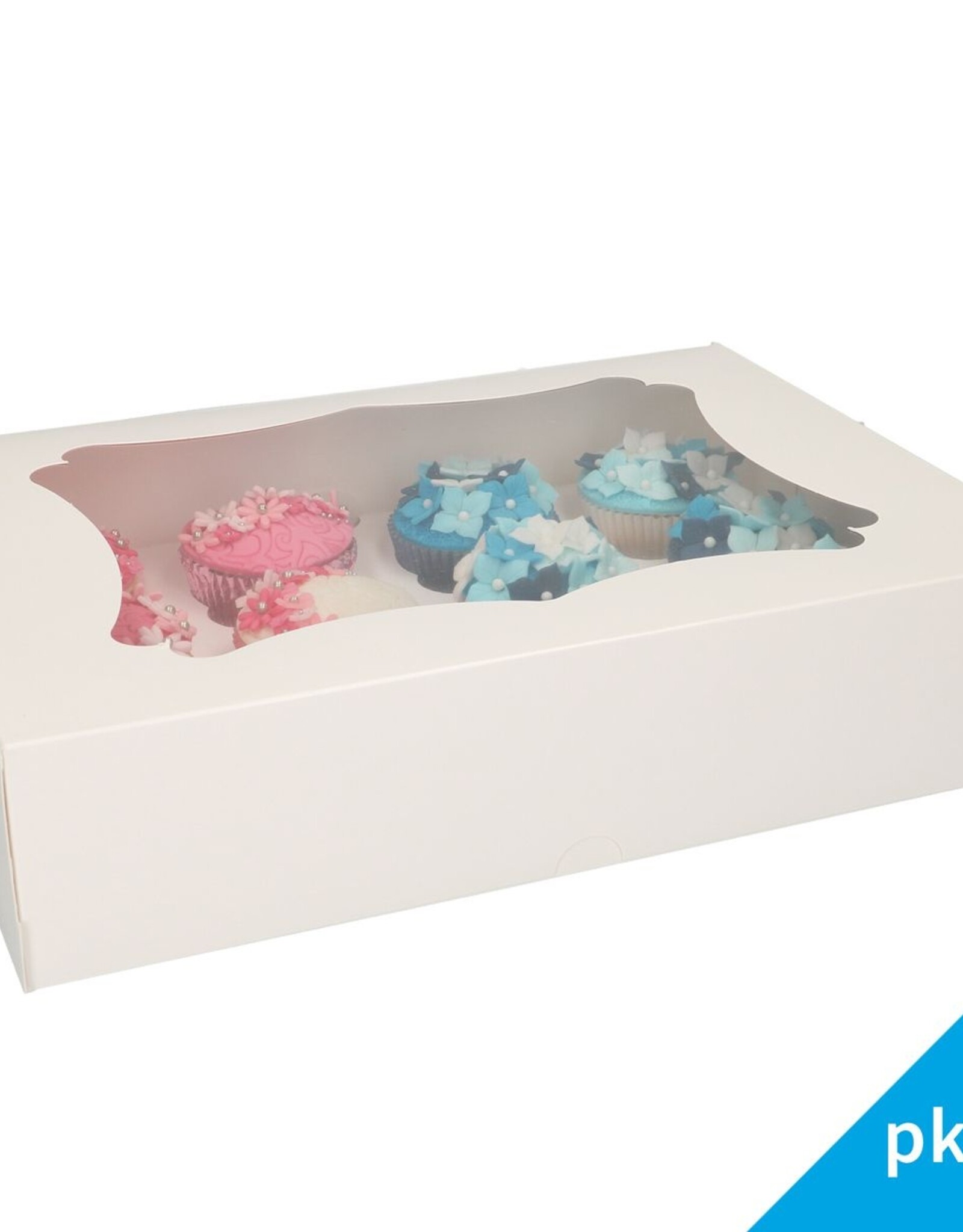 FunCakes FunCakes Cupcake Doos 12/24 - Wit pk/25