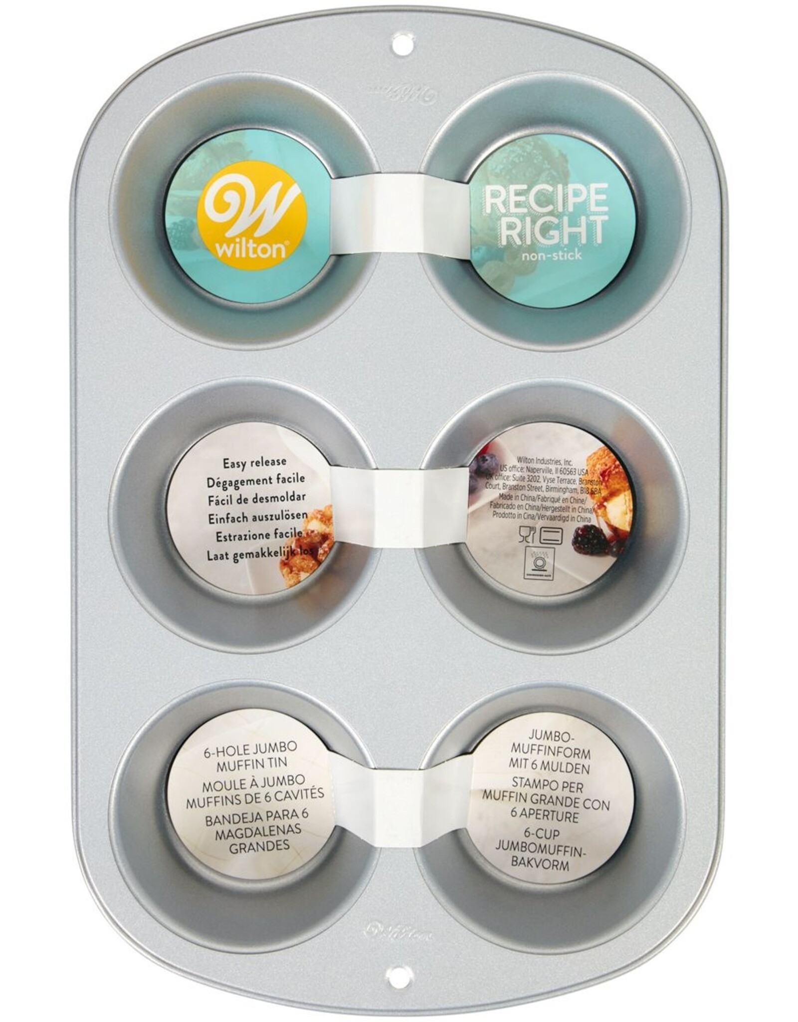Wilton Wilton Recipe Right® 6 Cup Jumbo Muffin Pan