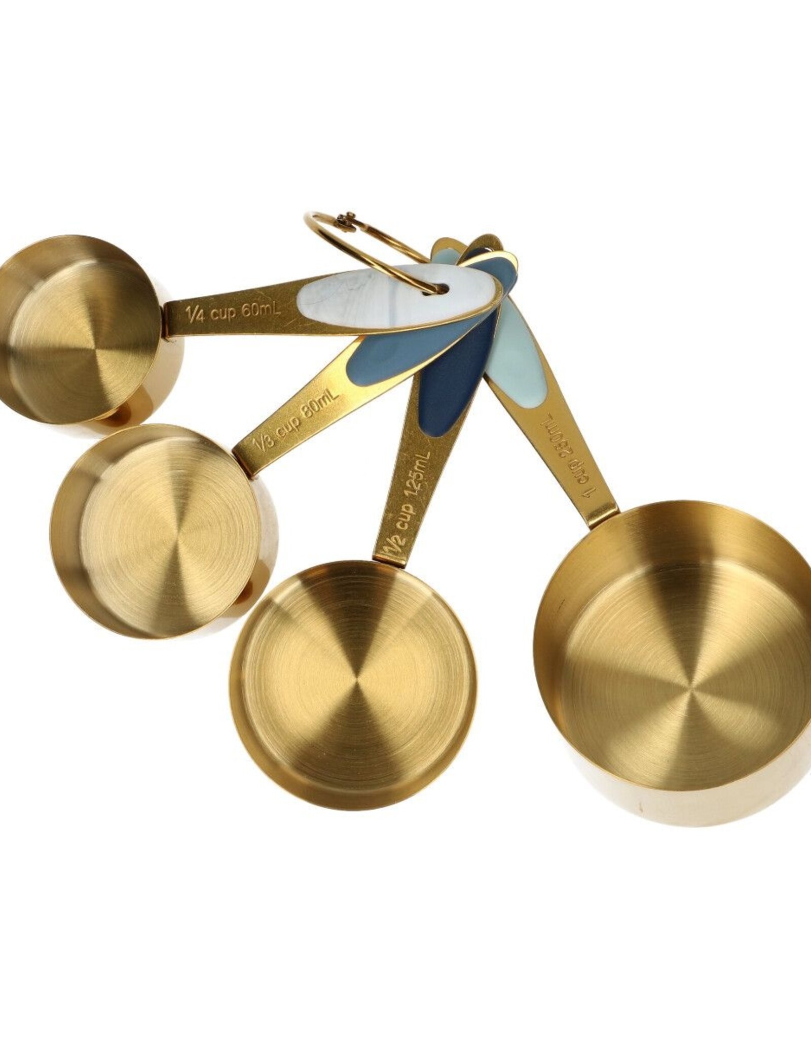 Wilton Wilton Gouden Metalen Maatscheppen Cups 4 stuks