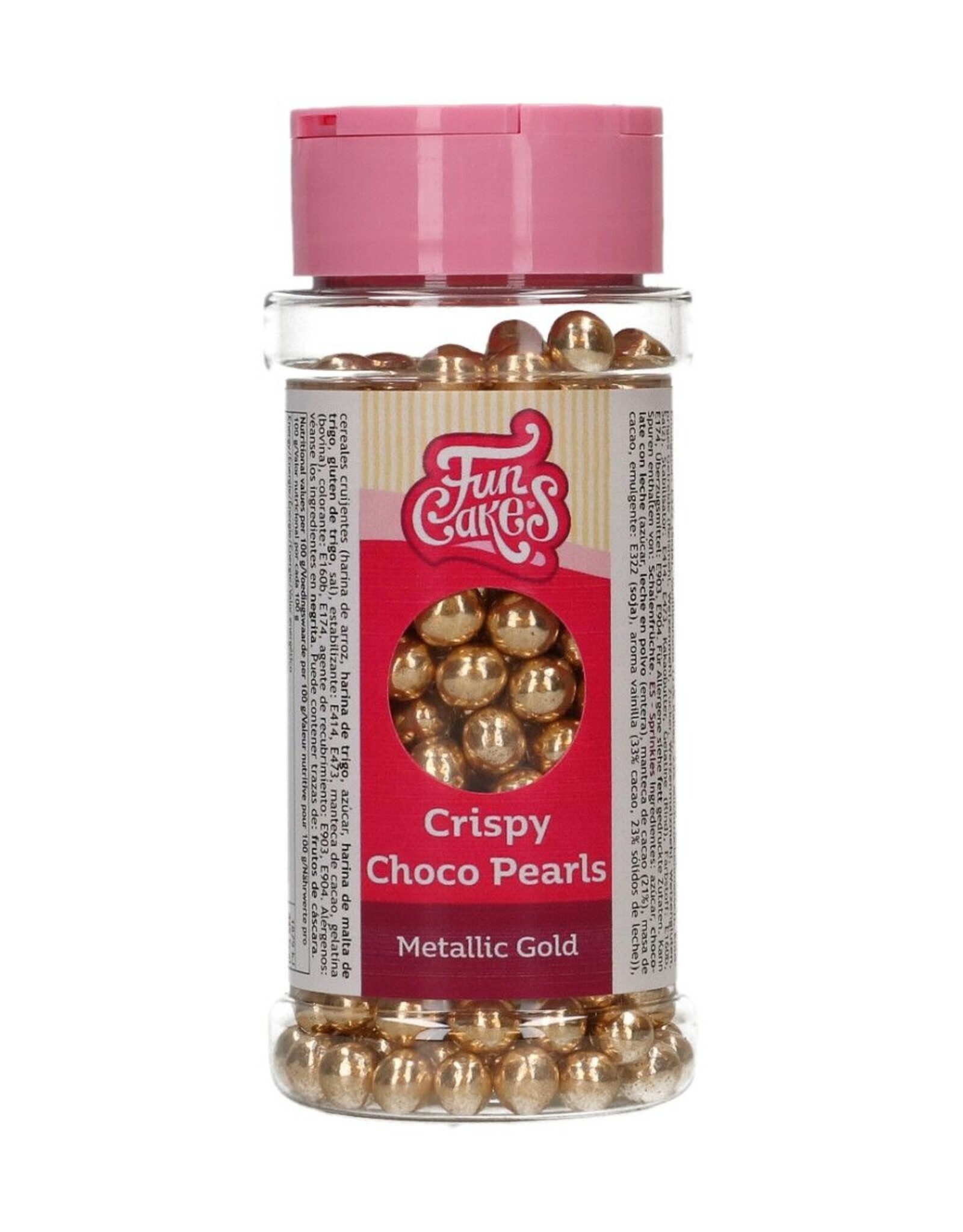 FunCakes FunCakes Crispy Choco Pearls Metallic  Gold 60g
