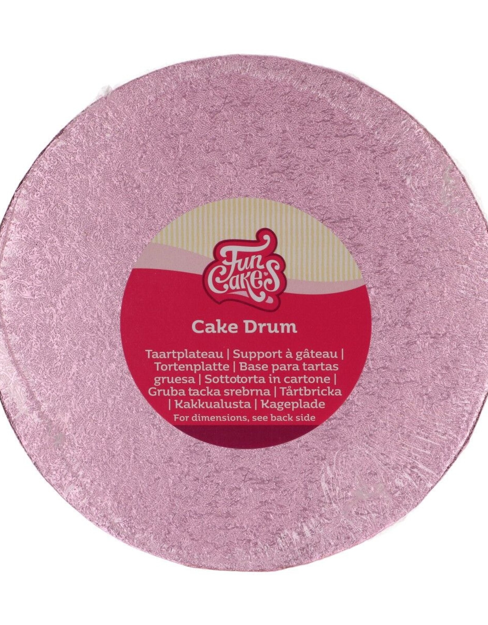 FunCakes Cake Drum Rond Ø 20 cm Licht Roze