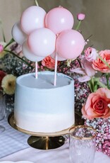 PartyDeco PartyDeco Ballon-Cake Topper Kit 29cm - Roze