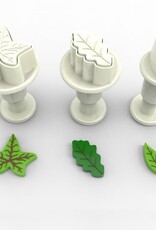 Dekofee Dekofee Mini Plungers Leaves set/3 Dekofee Dekofee Mini Plungers Leaves set/3