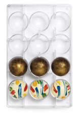 Decora Decora Chocolate Mould Halve Bol/12 Ø 50mm