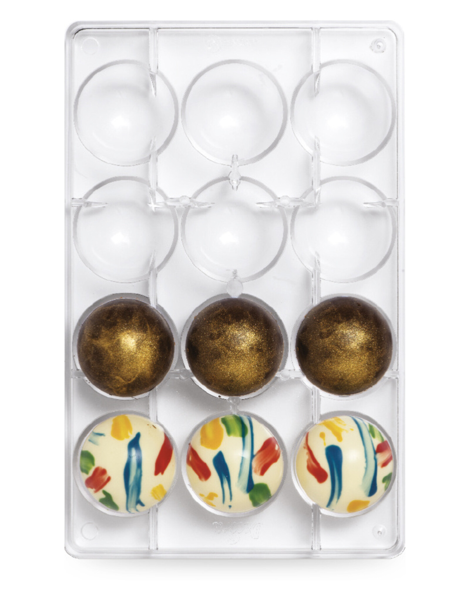 Decora Decora Chocolate Mould Halve Bol/12 Ø 50mm
