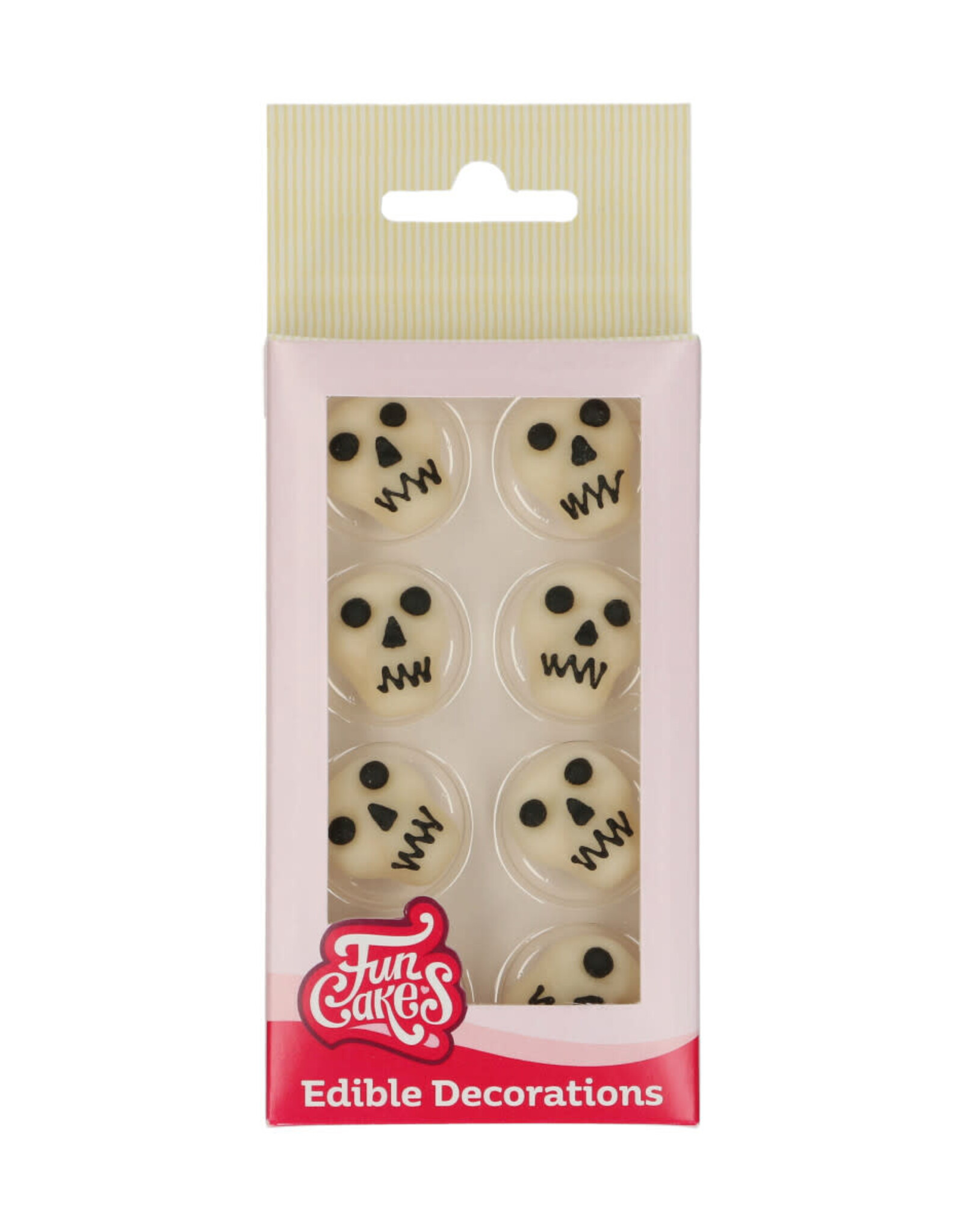 FunCakes FunCakes Fondant Decoratie Doodshoofden Set/8