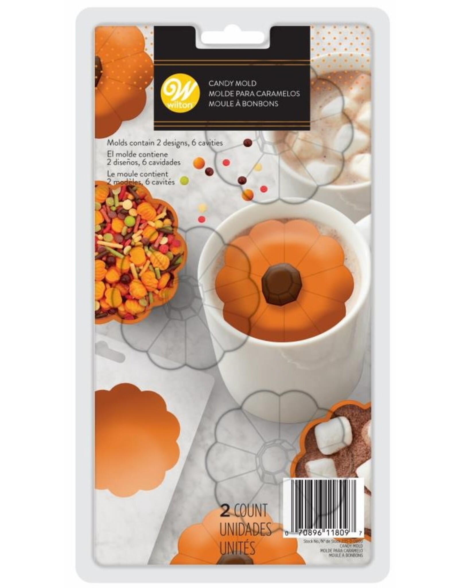Wilton Wilton Candy Mold Choco Bomb Pompoen Set/2