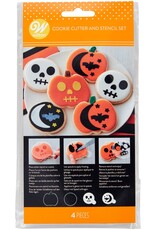 Wilton Wilton Uitsteker & Stencil Set Halloween Set/4