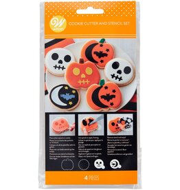 Wilton Wilton Uitsteker & Stencil Set Halloween Set/4