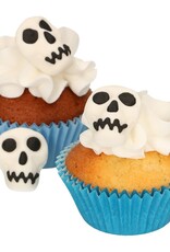 FunCakes FunCakes Fondant Decoratie Doodshoofden Set/8