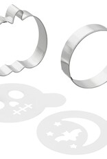 Wilton Wilton Uitsteker & Stencil Set Halloween Set/4