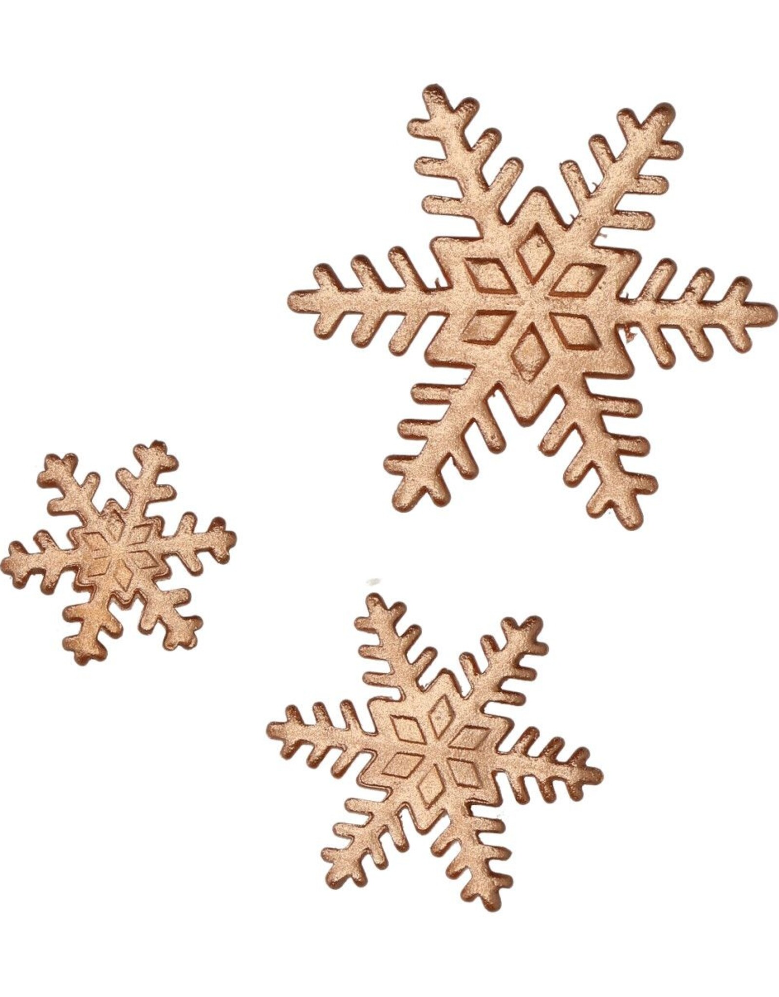 FunCakes FunCakes Suiker Decoratie Bronzen IJskristal Gemengd Set/12
