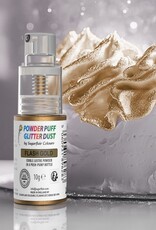 Sugarflair Sugarflair Pump Spray Powder Puff Glitter Dust - Flash Gold - 10g