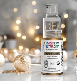 Sugarflair Sugarflair Pump Spray Powder Puff Glitter Dust - Flash Gold - 10g