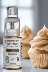Sugarflair Sugarflair Pump Spray Powder Puff Glitter Dust - Flash Gold - 10g