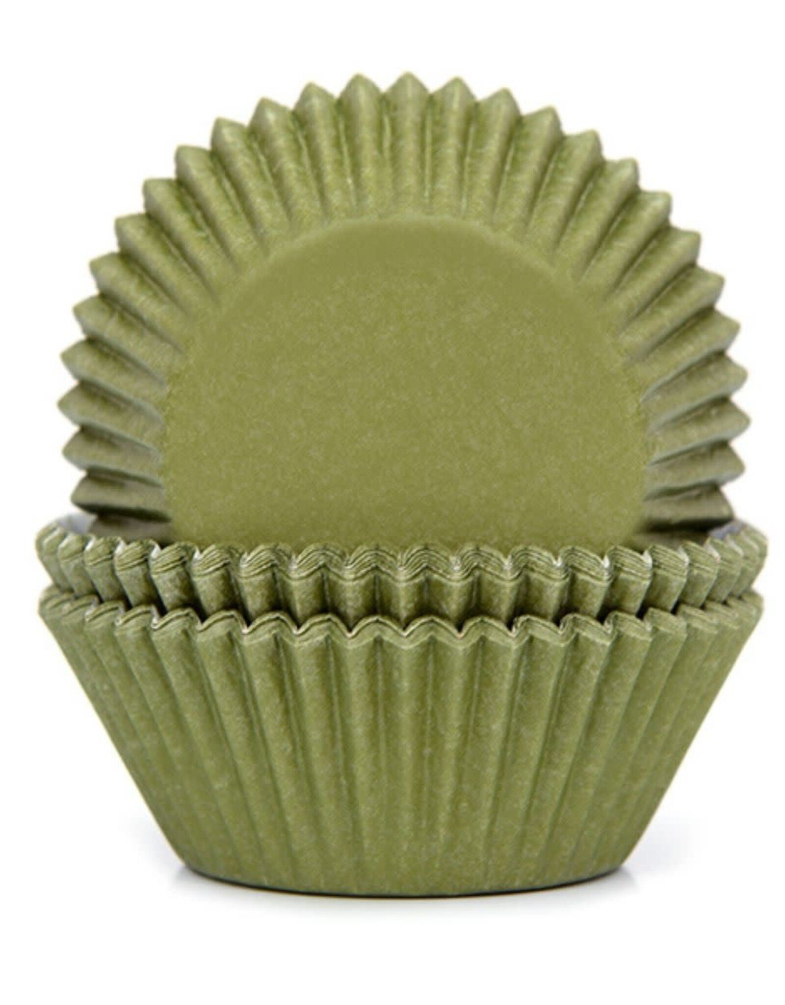 House of Marie House of Marie Baking Cups Mosgroen pk/50