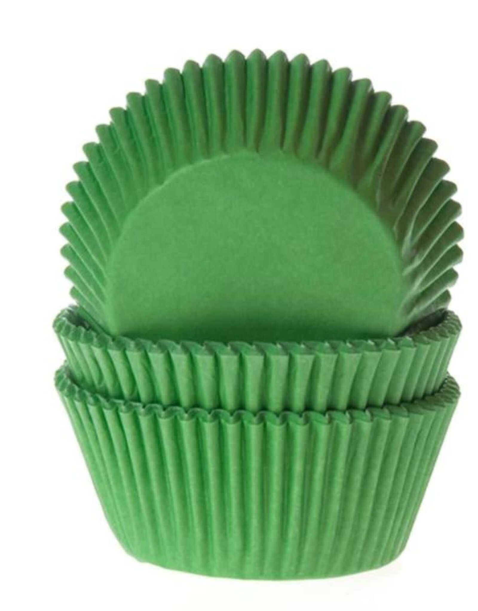 House of Marie House of Marie Mini Baking Cups Grasgroen pk/60