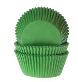 House of Marie Mini Baking Cups Grasgroen pk/60