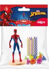 Dekora Dekora Spiderman Cake Topper & Candles pk/10