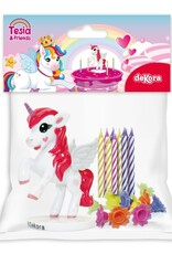 Dekora Dekora Unicorn Cake Topper & Candles pk/10