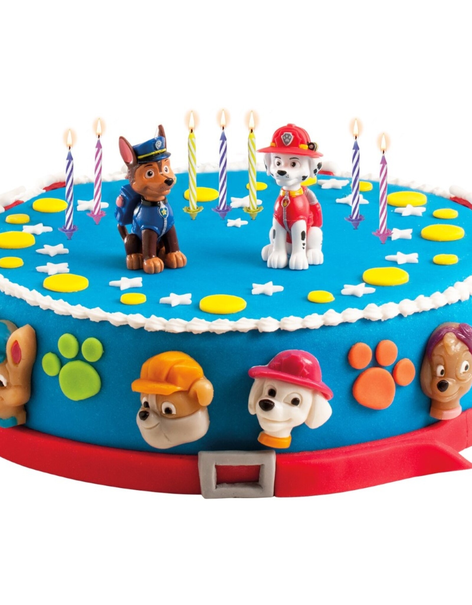 Dekora Dekora Paw Patrol Cake Topper pk/2 & Candles pk/10