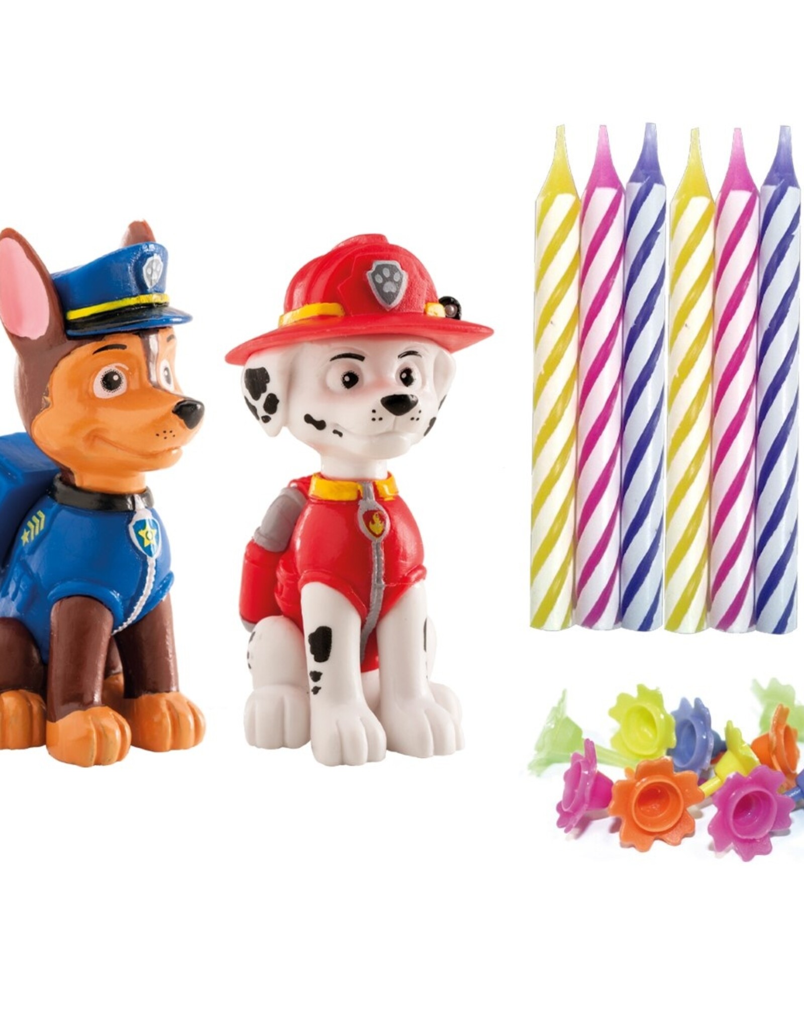 Dekora Dekora Paw Patrol Cake Topper pk/2 & Candles pk/10