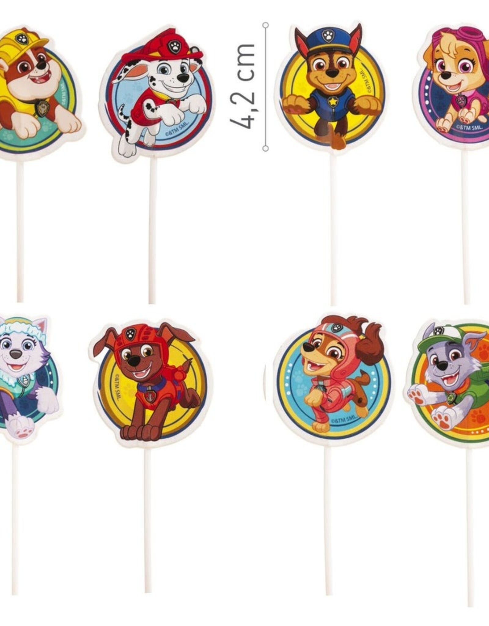 Dekora Dekora Paw Patrol Cake Toppers pk/16