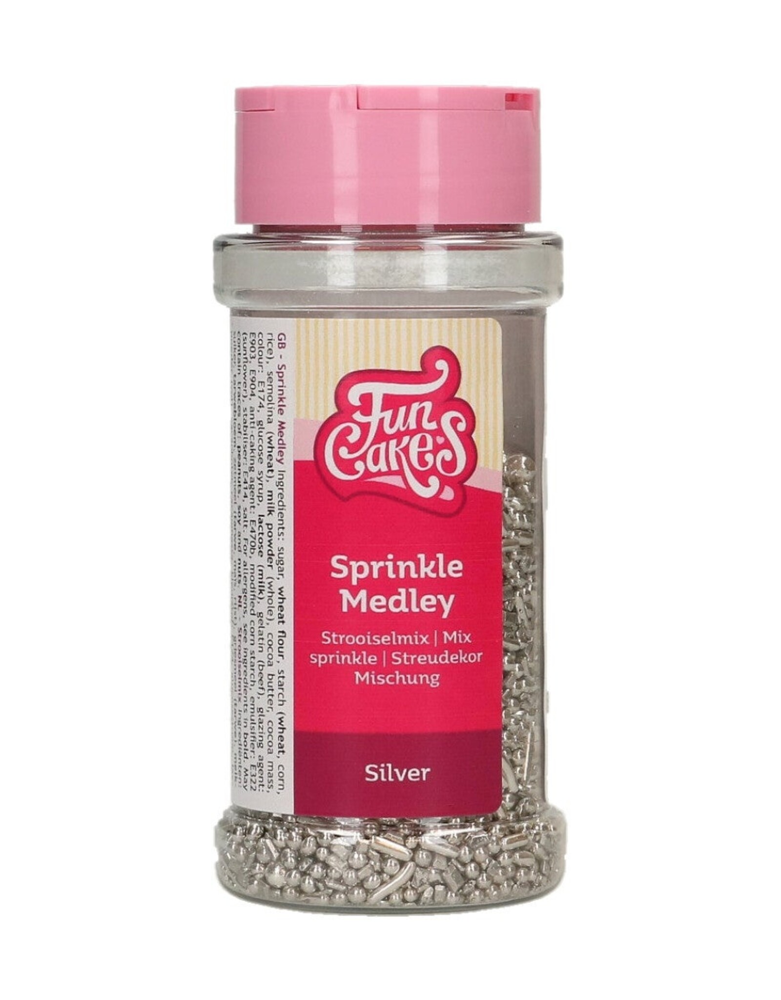 FunCakes FunCakes Sprinkle Medley Silver 65 g