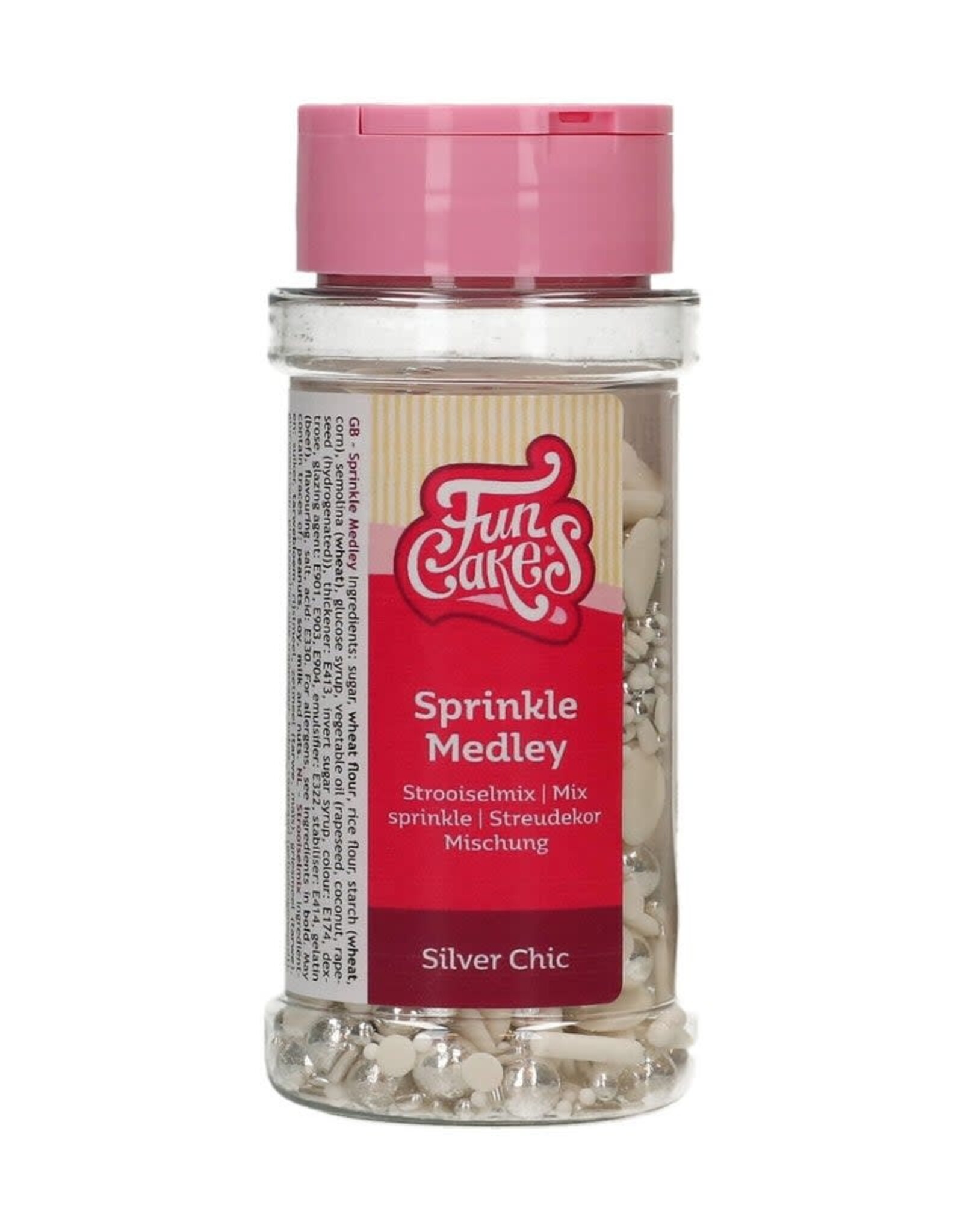 FunCakes FunCakes Sprinkle Medley Silver Chic 65 g