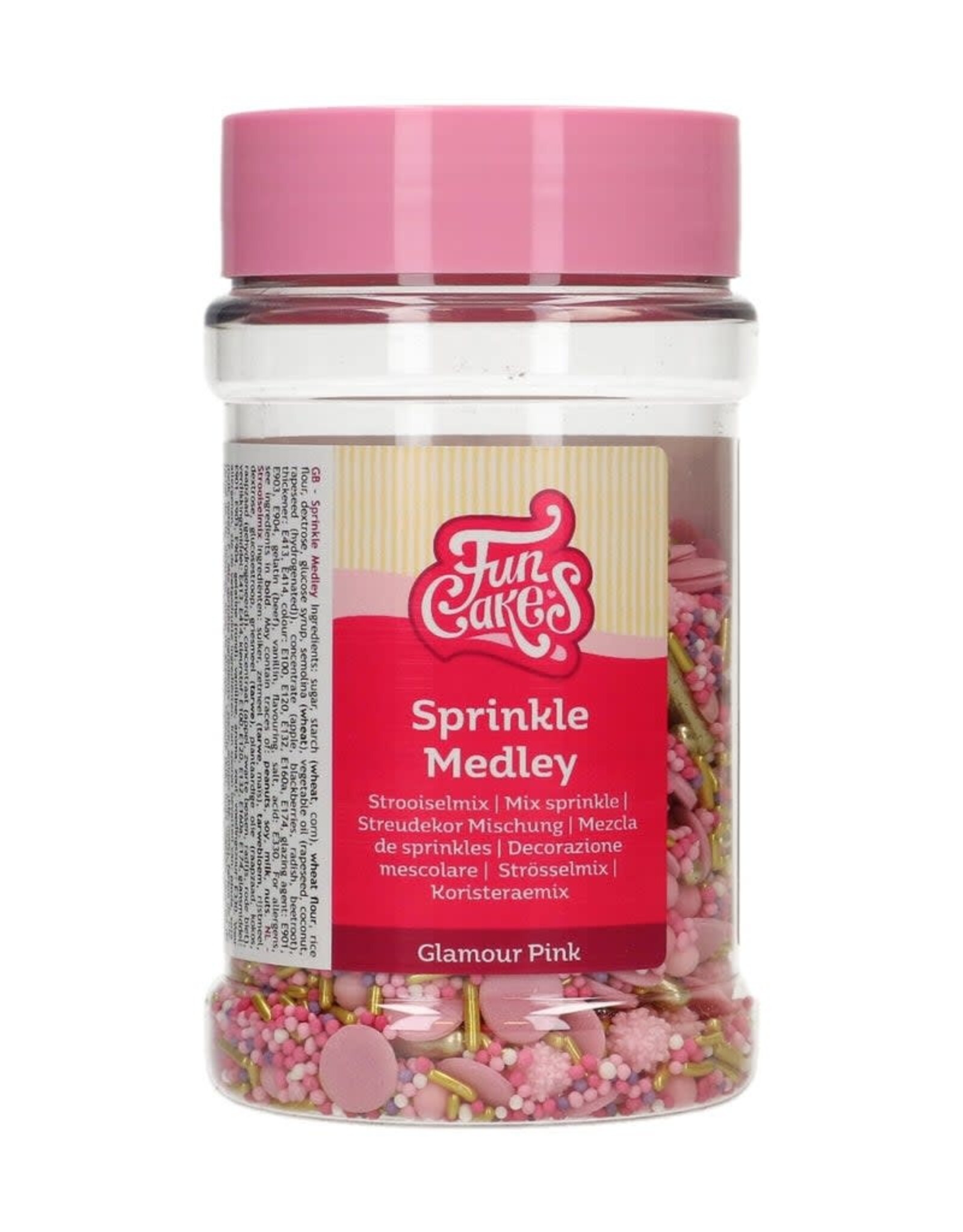 FunCakes FunCakes Sprinkle Medley Glamour Pink 180 g