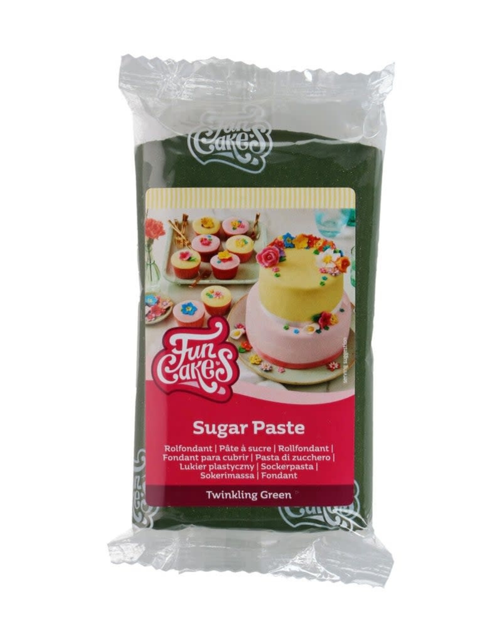 FunCakes FunCakes Rolfondant Twinkling Green 250 g