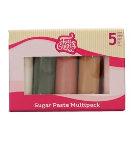 FunCakes FunCakes Rolfondant Multipack Shimmering Garden 5x100 g