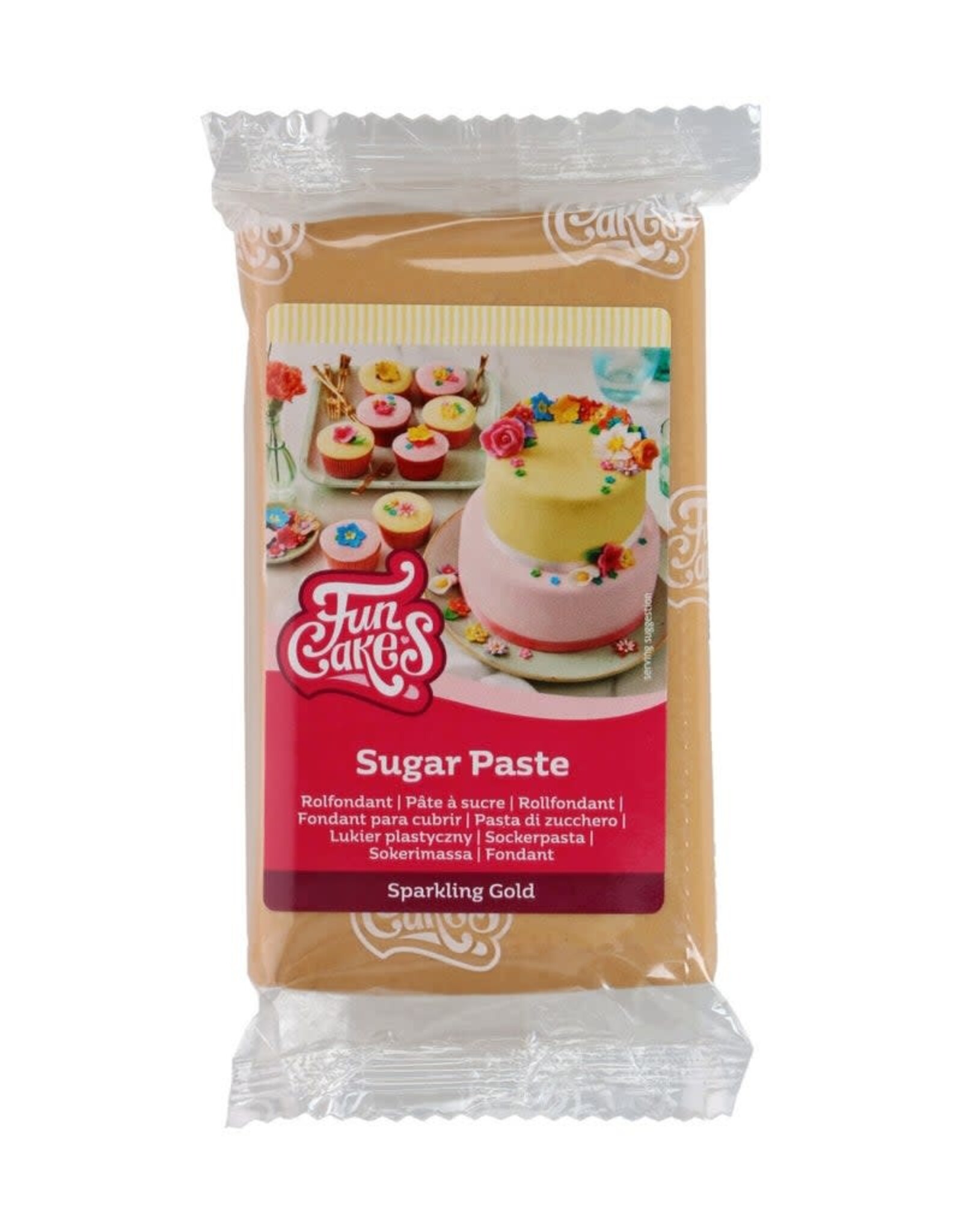 FunCakes FunCakes Rolfondant Sparkling Gold 250 g