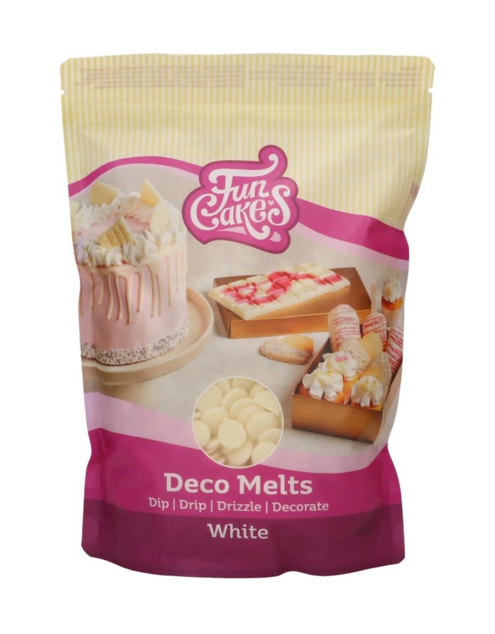 FunCakes FunCakes Deco Melts -Wit- 1kg
