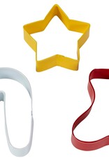 Wilton Wilton Ster/Sok/Zuurstok Koekjesuitsteker Set/3