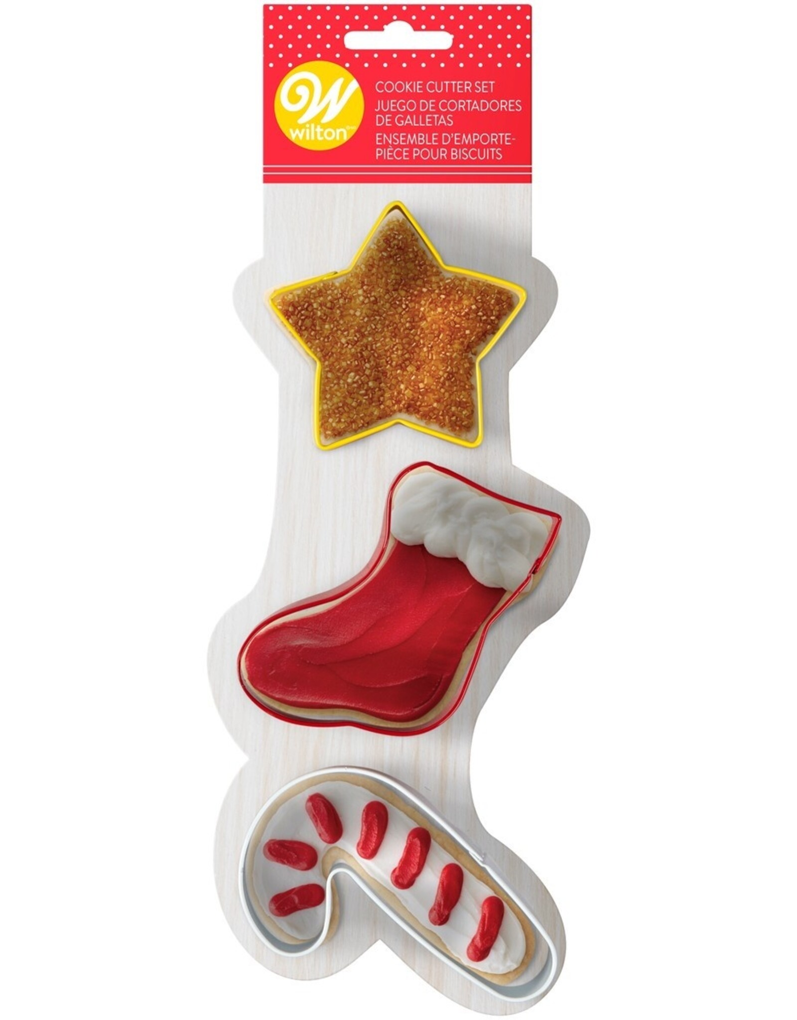 Wilton Wilton Ster/Sok/Zuurstok Koekjesuitsteker Set/3