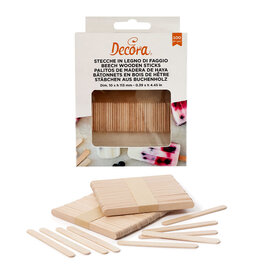 Decora Decora Houten Lolliestokjes 10x113mm pk/100