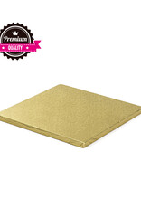 Decora Cake Drum Vierkant 30 cm Goud