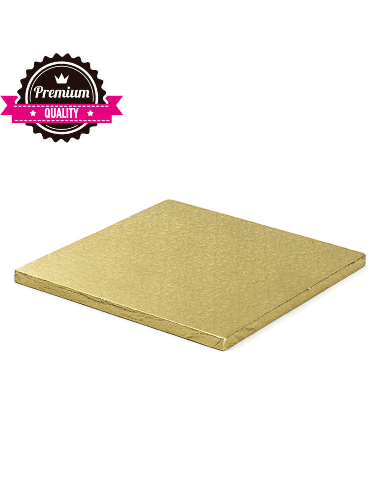 Decora Cake Drum Vierkant 30 cm Goud