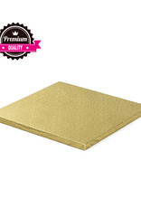 Decora Cake Drum Vierkant 35 cm Goud