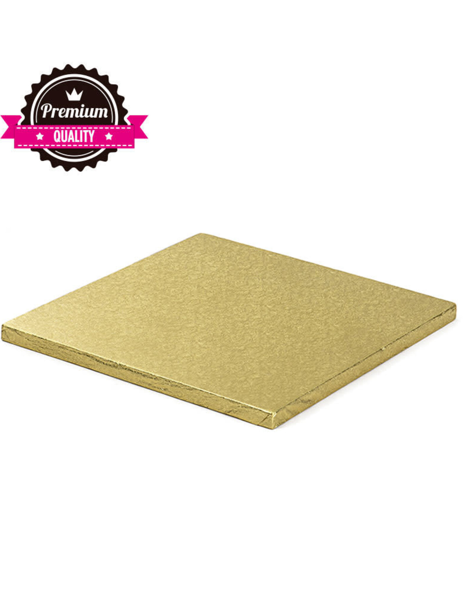 Decora Cake Drum Vierkant 35 cm Goud