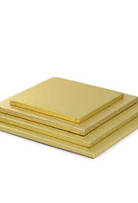 Decora Cake Drum Vierkant 40 cm Goud