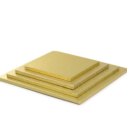 Decora Cake Drum Vierkant 40 cm Goud