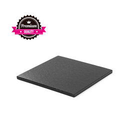Decora Cake Drum Vierkant 25 cm Zwart