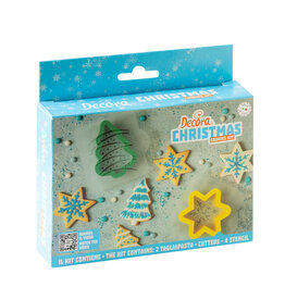 Decora Decora Uitstekers en Stencils Kerst