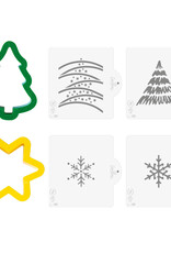 Decora Decora Uitstekers en Stencils Kerst