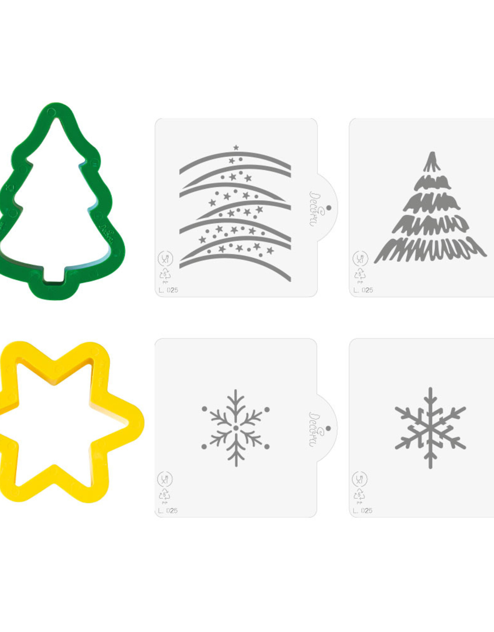 Decora Decora Uitstekers en Stencils Kerst